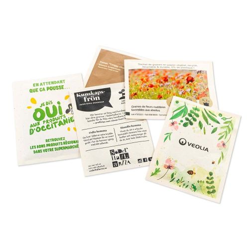 Seed packets 82 x 110 mm tomato fibre paper - Image 1